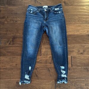 Women's BKE Payton universal fit midrise ankle skinny Blue Jeans size 30